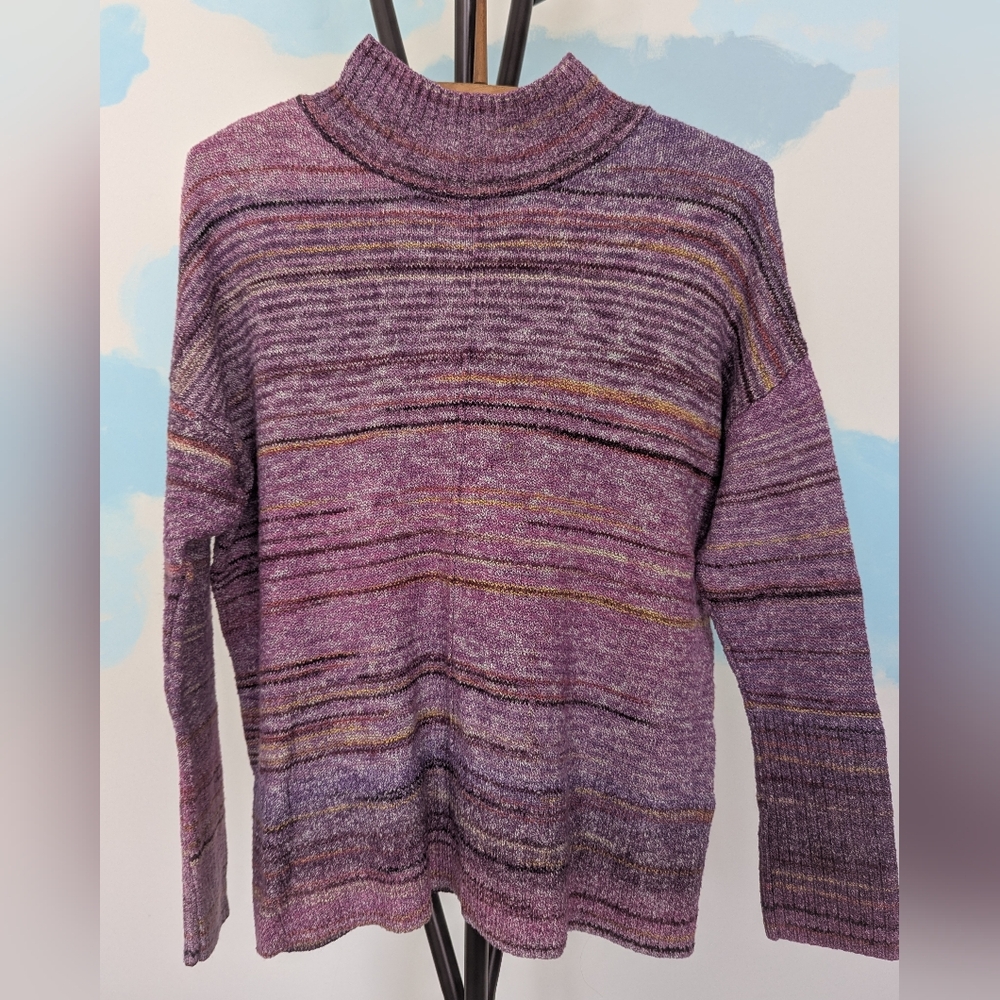 CJ Banks multicolor purple sweater - size X